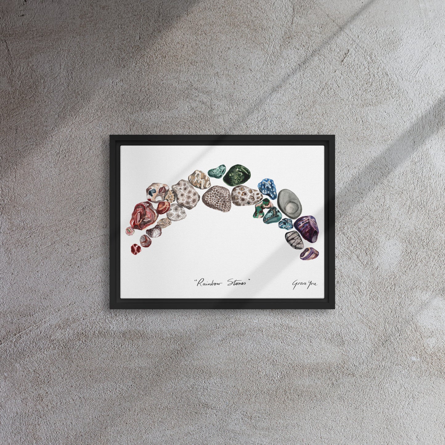 Art Print || "Rainbow Stones"