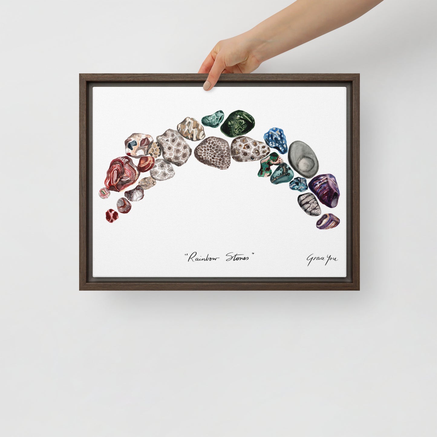 Art Print || "Rainbow Stones"