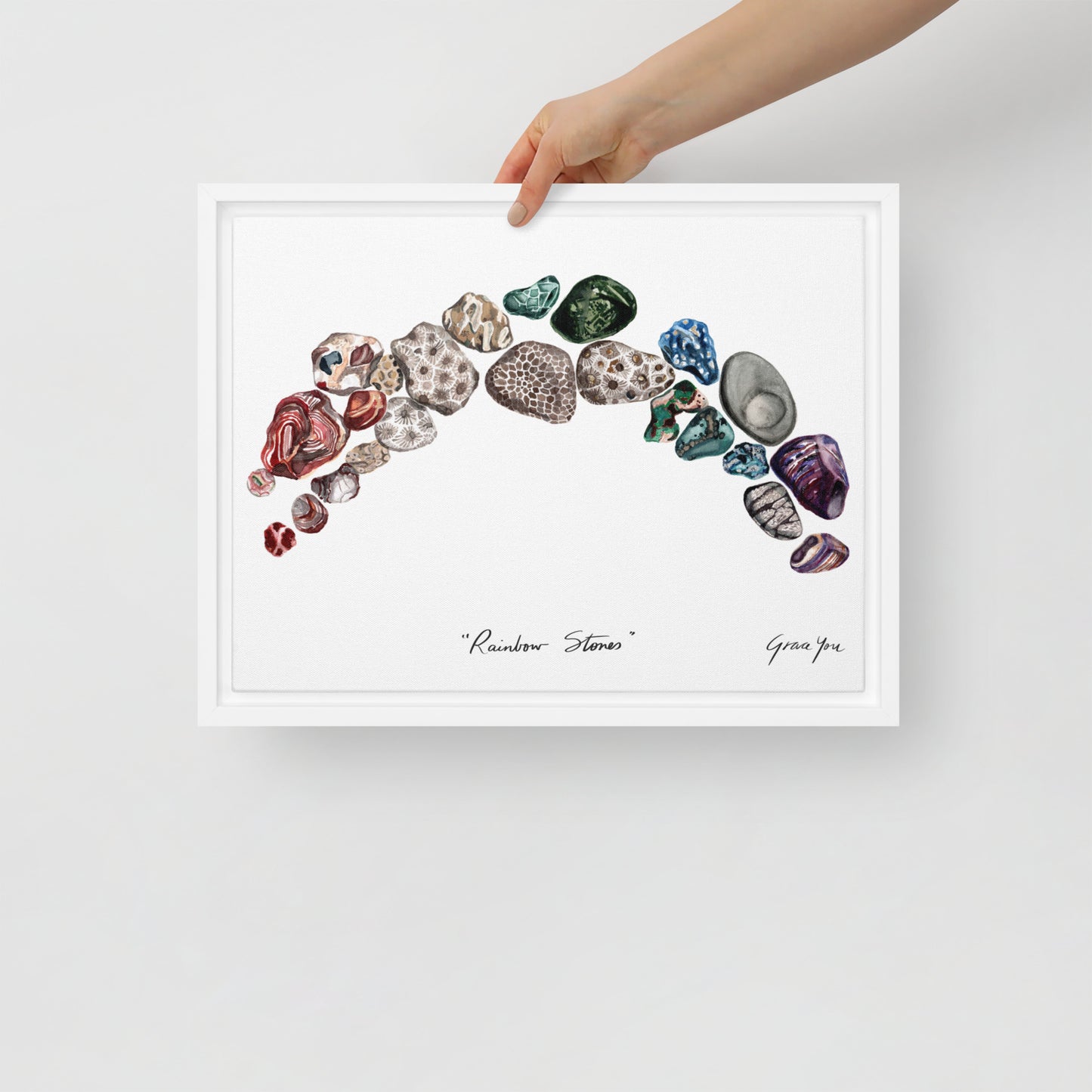 Art Print || "Rainbow Stones"