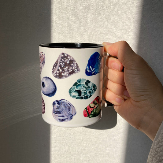 Michigan Stones Mug with Color Inside