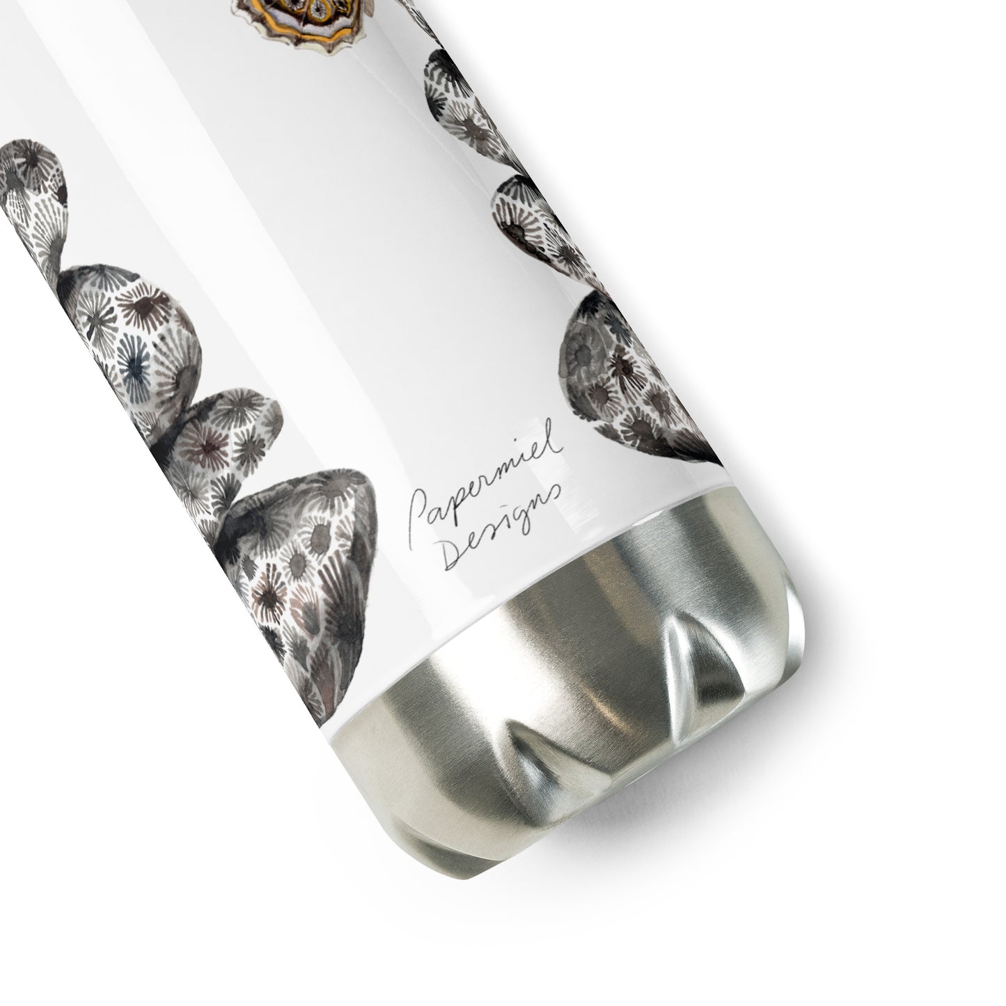 Petoskey Cairn with Michigan Butterflies || Stainless Steel Water Bottle