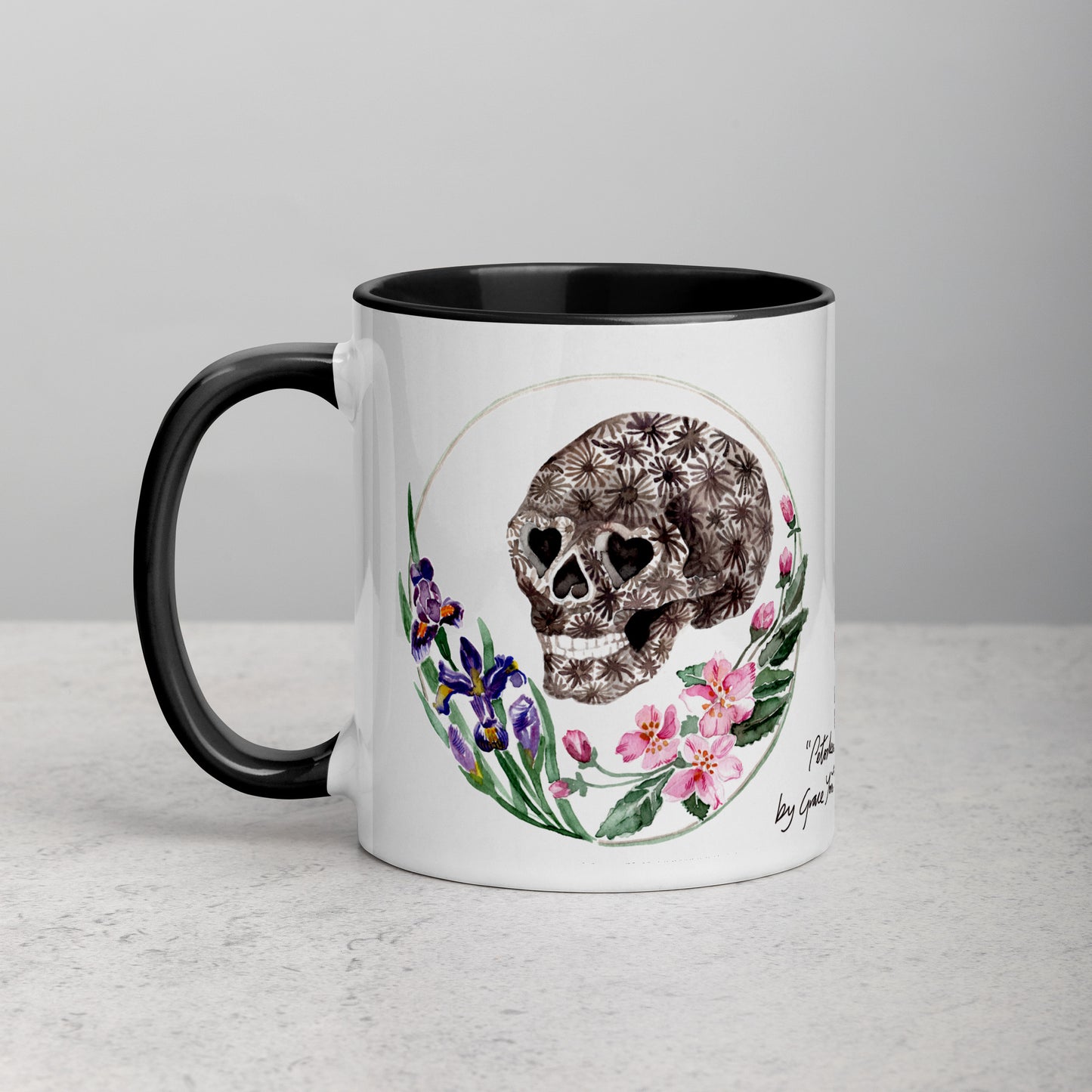 Mugs featuring "Petoskey Stone Skull"