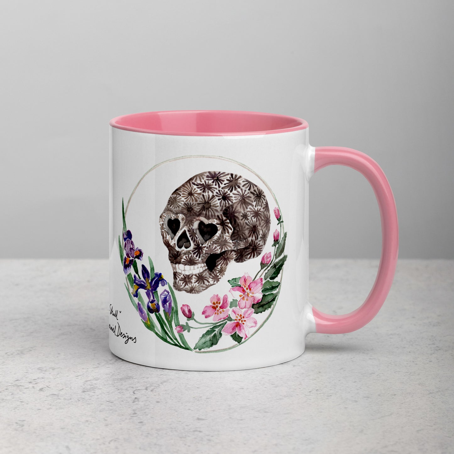 Mugs featuring "Petoskey Stone Skull"