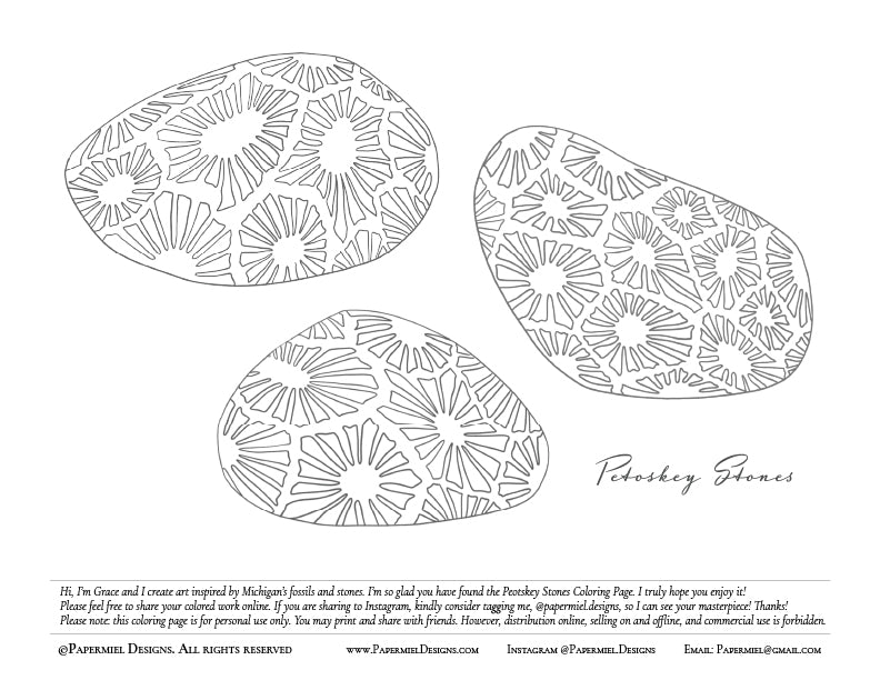 Stone Coloring Pages