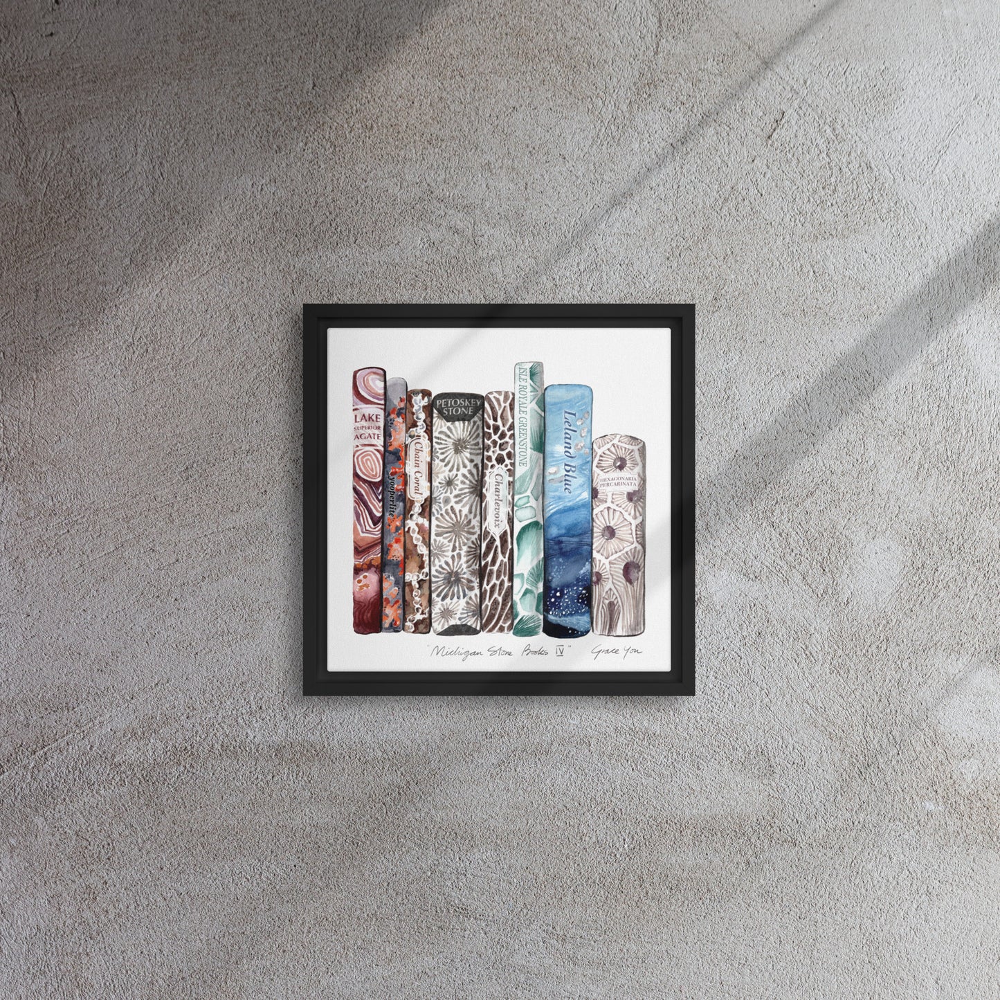 Art Print || "Michigan Stone Books" Version III & IV