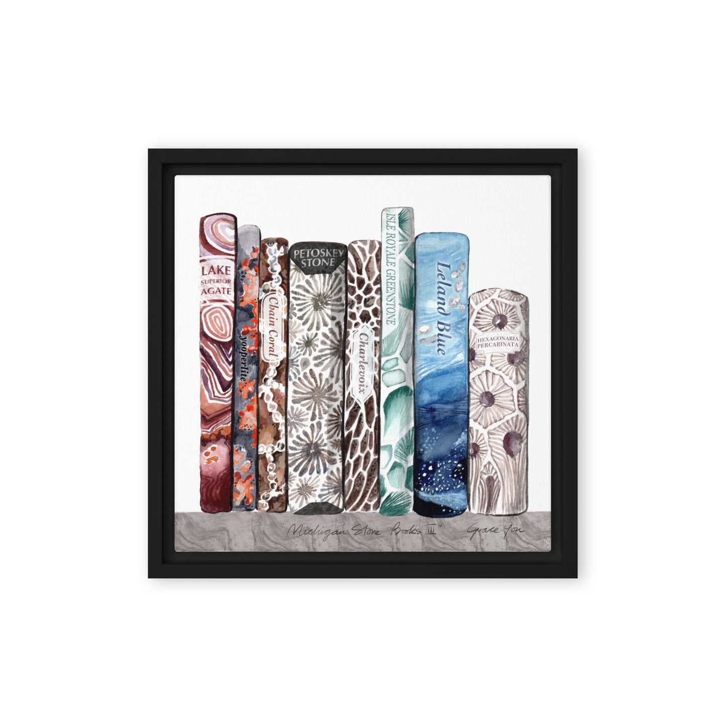 Art Print || "Michigan Stone Books" Version III & IV