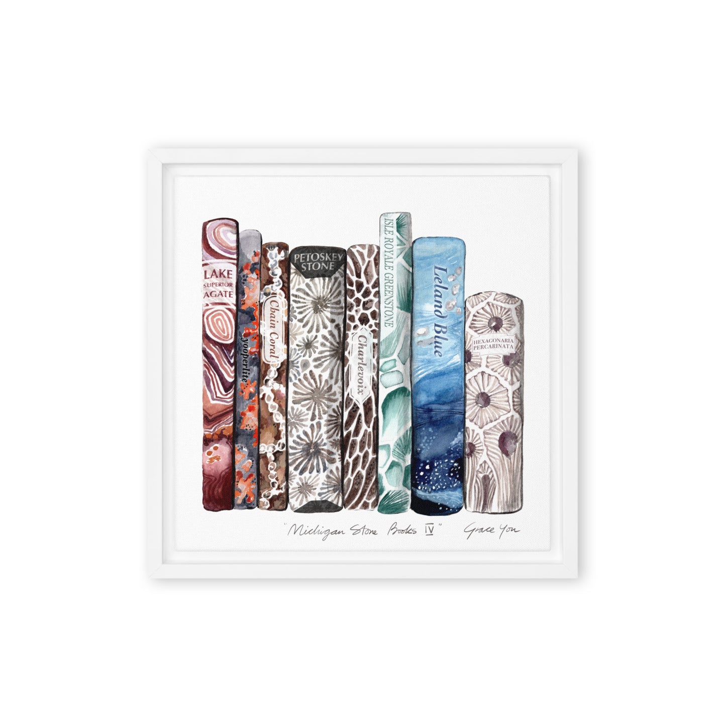 Art Print || "Michigan Stone Books" Version III & IV