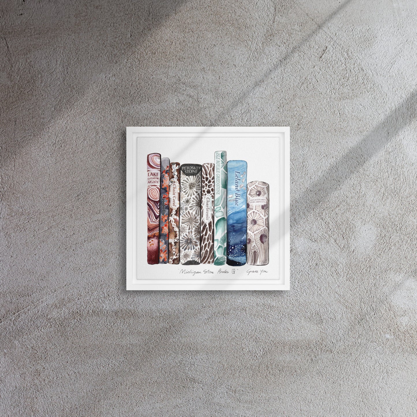 Art Print || "Michigan Stone Books" Version III & IV