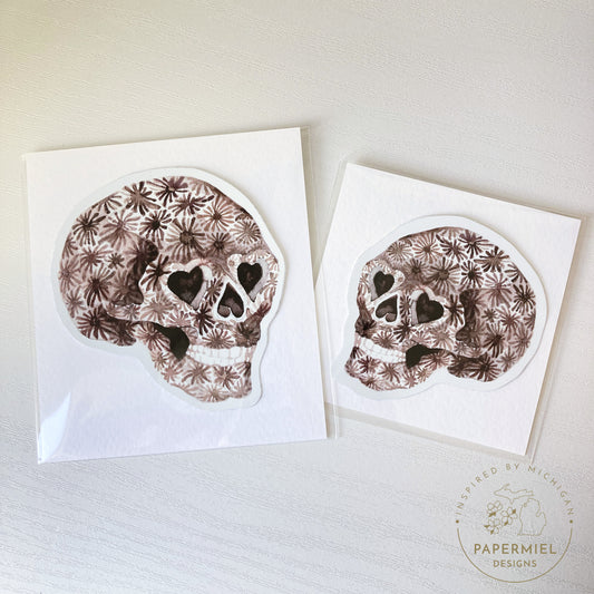 Vinyl Stickers || "Petoskey Skull"