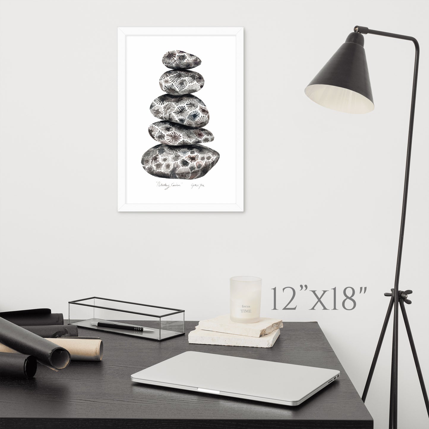 ART PRINT || "Petoskey Cairn"