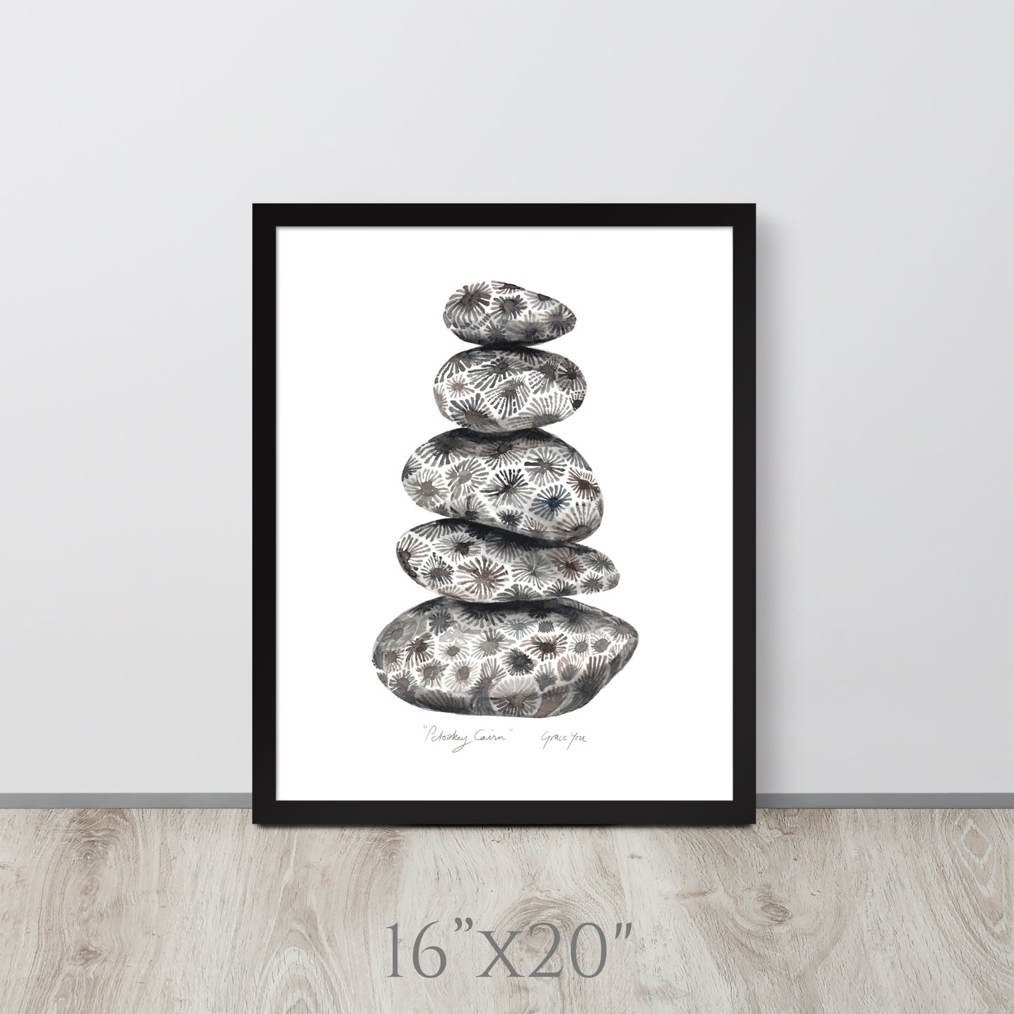 ART PRINT || "Petoskey Cairn"