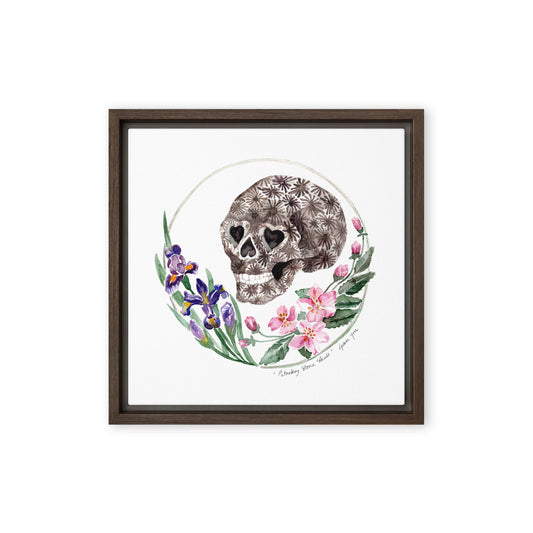 "Petoskey Stone Skull" Art Print & Canvas