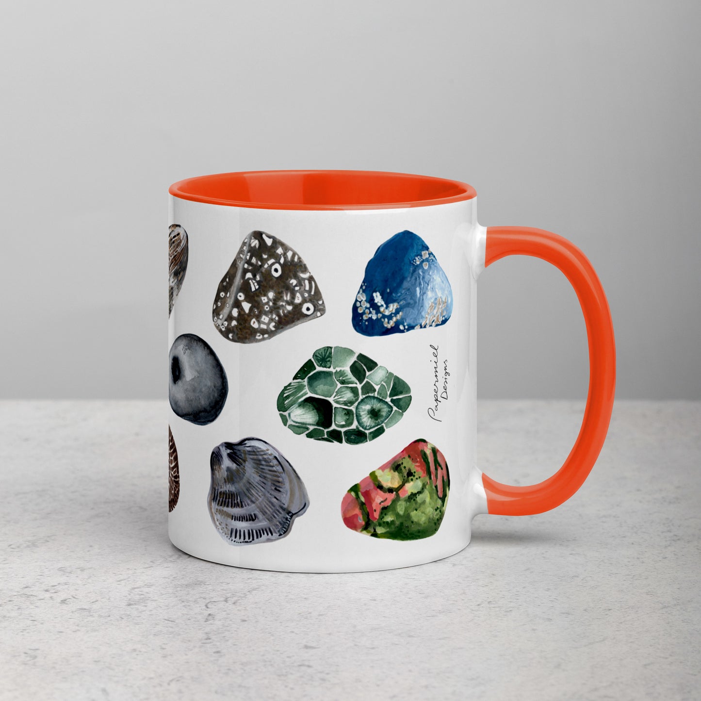 Michigan Stones Mug with Color Inside